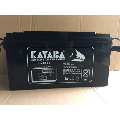 Jual Kayaba Baterai Solar Panel Aki Vrla 12v 65ah Deep Cycle Shopee