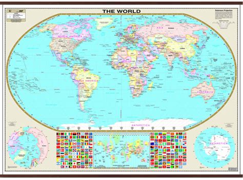 World Large Scale Wall Map | Maps.com.com