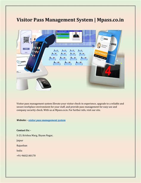 Ppt Visitor Pass Management System Powerpoint