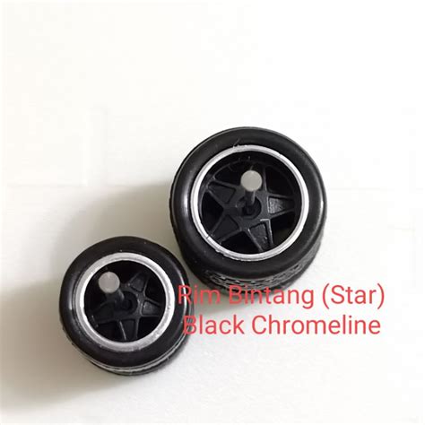 Tayar Getah Rim Rubber Wheels Mm Mm Wheels Hot Wheels MBX Rim Bintang BBS Spoke