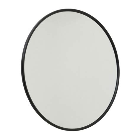 Black Large Circular Metal Wall Mirror Round Wall Mirror