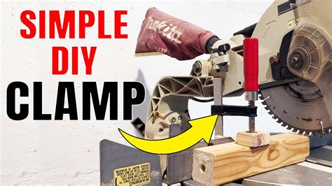 Quick Homemade Miter Saw Clamp Saw Vertical Clamp Cutting Very