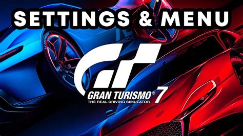 All Settings Menus Options In Gran Turismo 7 GT7 YouTube