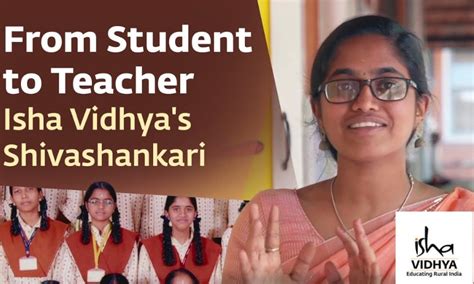 From Student To Teacher Shivashankaris Heartwarming Journey With Isha