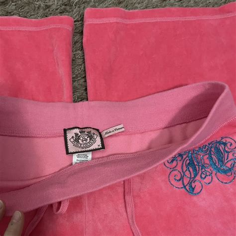 Hot Pink Vintage Juicy Couture Velour Sweatpants Depop