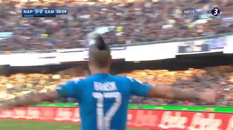 Marek Hamsik Goal Napoli Sampdoria Video Dailymotion