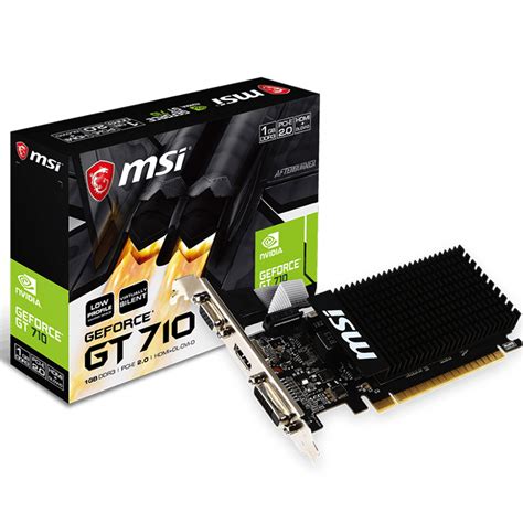 MSI GeForce GT 710 1G DDR3 Low Profile Graphics Card Umart Au