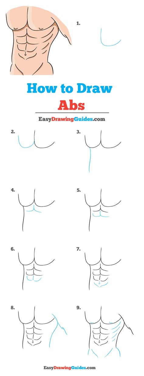 How To Draw Abs Really Easy Drawing Tutorial How To Draw Abs Draw