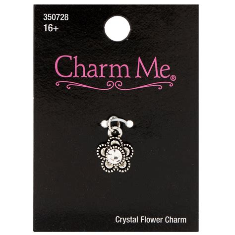 Rhinestone Flower Charm Hobby Lobby