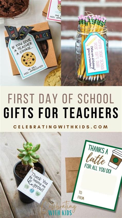 8 First Day of School Gifts for Teachers That Wow - Celebrating with kids