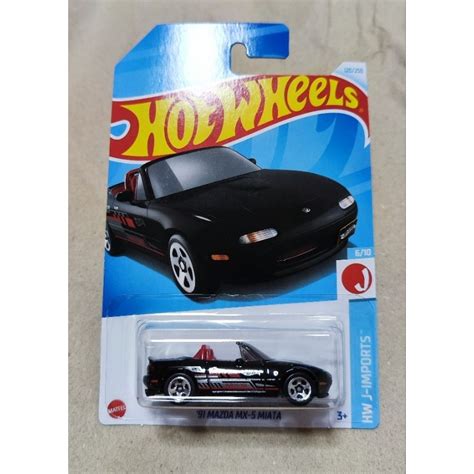 Hot Wheels Case E Mazda Mx Miata Black Shopee Malaysia