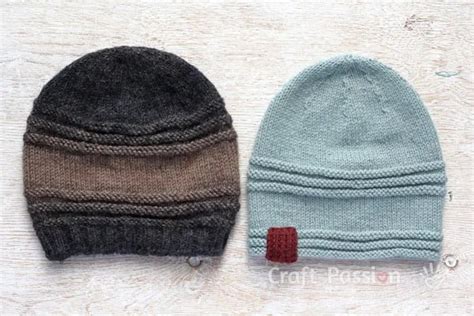 How to knit an easy beanie: 2 styles - Crafts on display
