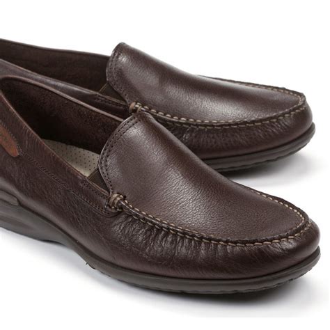 Zapatos Mocasines De Hombre Fluchos Orion 8682 De Piel Tornado Brandy