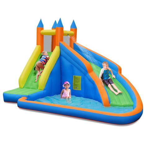 Buy Costway Inflatable Water Slide Mighty Bounce House Jumper Castle ...