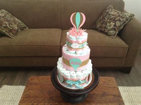 Cute Hot Air Balloon Diaper Cake Gift Diy Crafts