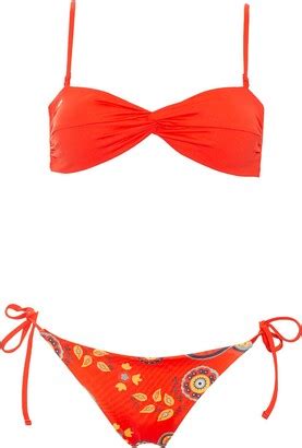 Aulala Paris Aulala X Moon Art Bikini Daisy Red Shopstyle Two