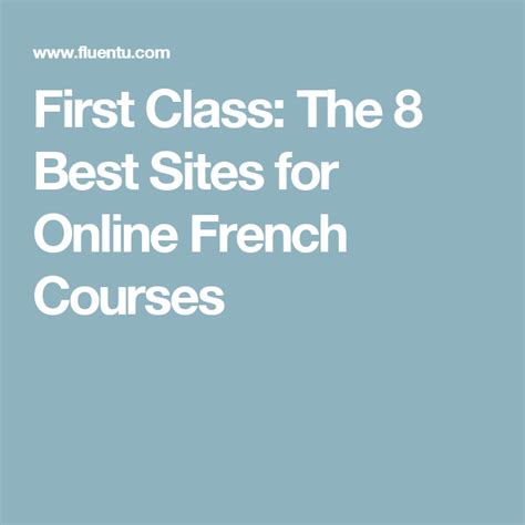 The Best Online French Courses