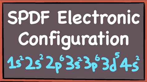 How To Write Spdf Electronic Configurations Singapore Gce A Level H2