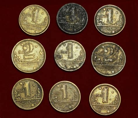 Lote De Moedas De 10 Centavos De Diversos Anos Pesando