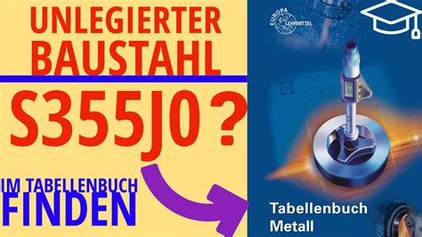 UNLEGIERTEN BAUSTAHL IM TABELLENBUCH FINDEN BASICS IHK ZERSPANER