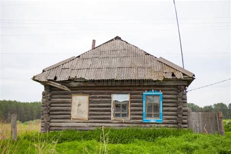 Old Poor Ruined House on a Summer Day Stock Photo - Image of death ...