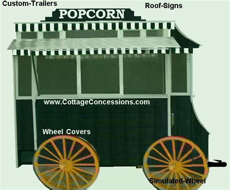 Popcorn Food Concession Trailer From Cottage Concessions Popcorn