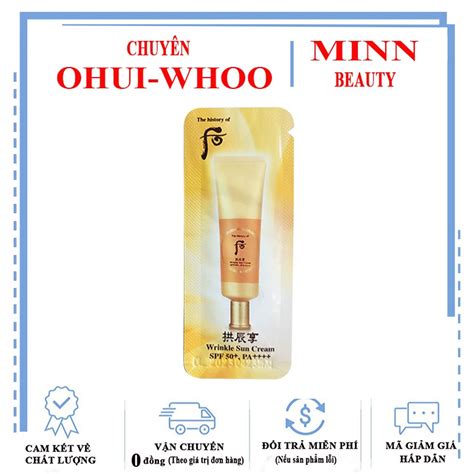 Sample Package Of Whoo Jin Hae Yoon Wrinkle Sun Cream Spf Pa