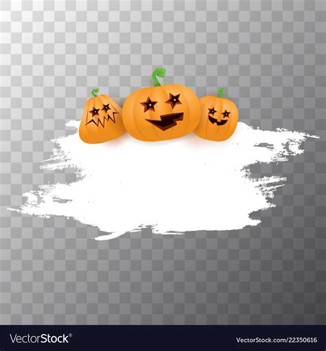 Halloween white grunge cartoon banner Royalty Free Vector