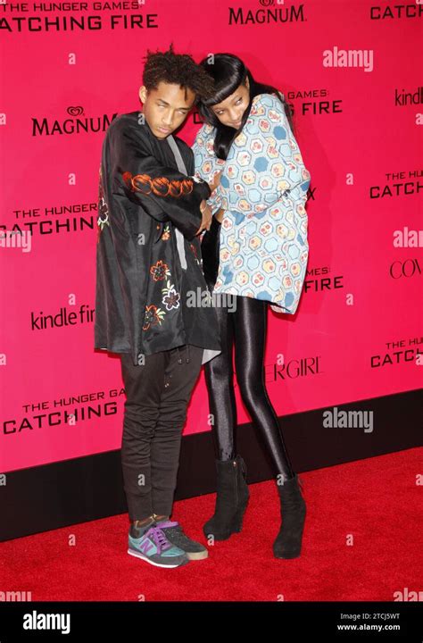 Jaden Smith And Willow Smith At The Los Angeles Premiere Of The Hunger