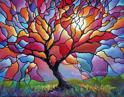 Eileen Mcgann Art World Art Day Abstract Tree Painting Earth Art