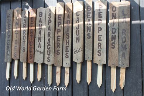 Making Garden Signs From Old Barn Wood | "The Farm" Old World Garden ...