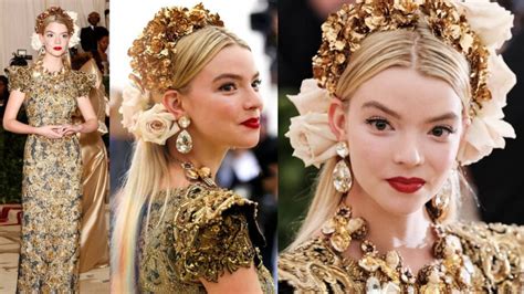 Throwback Anya Taylor Joy Looks Simply Hot In Her 2018 Met Gala Golden