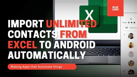 Import Unlimited Contacts From Excel To Android Automatically Android