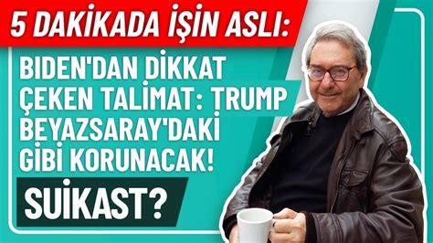 5 DAKİKADA İŞİN ASLI BIDEN DAN DİKKAT ÇEKEN TALİMAT TRUMP BEYAZSARAY