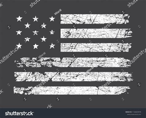 Grunge American Flagdirty Flag Usavector Stock Vector Royalty Free