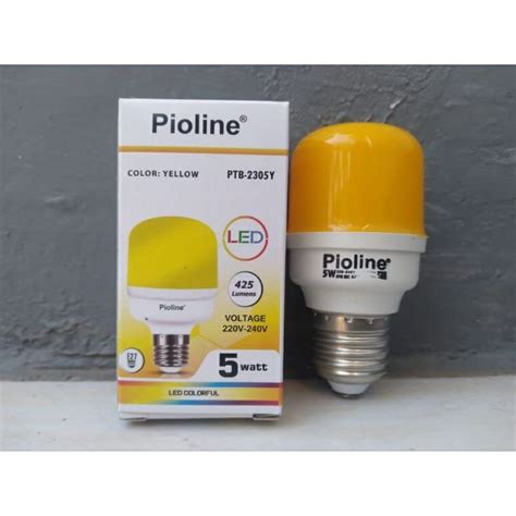 Jual Lampu LED Warna Merah Kuning Hijau Biru 5 Watt Merk Pioline