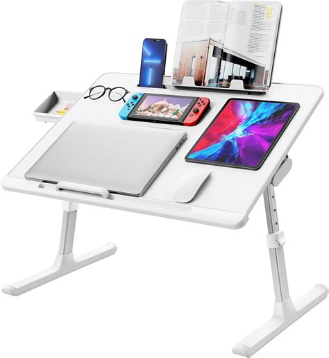 Amazon Laptop Bed Tray Table Saiji Adjustable Bed Desk For