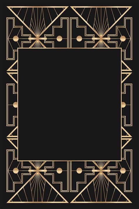 Art Deco Frames Designs | Free Vector Graphics, Clip Art, PSD & PNG ...
