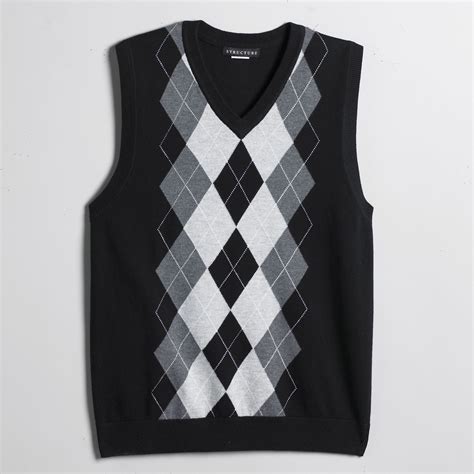 Structure Men S Argyle Sweater Vest