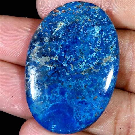 Natürlich Blau Azurit Cabochon Lose Edelstein 67 95 Cts 28x41x5 MM