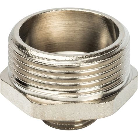 Ниппель переходной резьбовой НР 1"1/4 x 1/2" никель STOUT – купить за ...