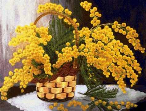 Схема вышивки «Мимоза» (№2164807) - Вышивка крестом