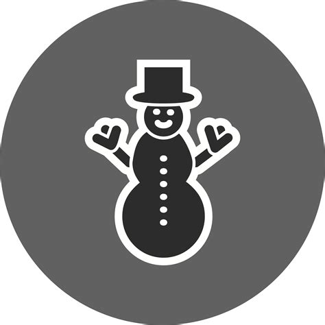 Snowman Vector Icon Vector Art At Vecteezy