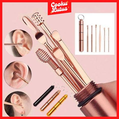 Jual Alat Pembersih Telinga Korek Kuping Ear Wax Picker 7 Pcs Indonesia