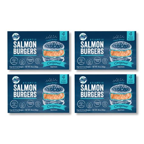 Buy Blue Circle Foods Salmon Burgers | Sustainable, Ready-to-cook