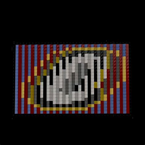 Lego logo pixel art (different letter based on viewing angle) : r/lego