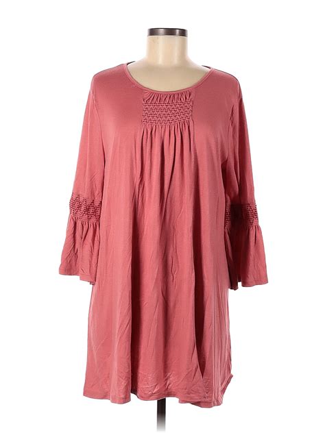 She Sky Solid Pink Casual Dress Size M 87 Off Thredup