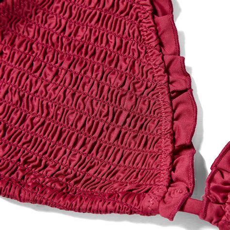 Frankies Bikinis Women S Tiana Bikini Top In Bordeaux Frankies Bikinis