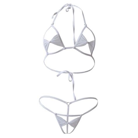 Transparent Bikini Extreme Micro Bikini Crotchless Bikini Etsy