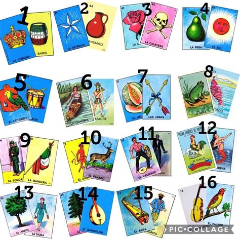 Printable Loteria Cards The Complete Set Of 10 Tablas Etsy Artofit